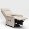 Fauteuil relax électrique inclinable avec releveur et roulettes Giorgia Dimensions