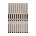 Tapis d'extérieur et d'intérieur en polyester gris marron beige Hada Promotion