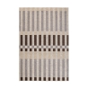 Tapis d'extérieur et d'intérieur en polyester gris marron beige Hada Promotion