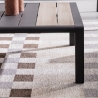 Tapis d'extérieur et d'intérieur en polyester gris marron beige Hada Réductions