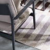 Tapis d'extérieur et d'intérieur en polyester gris marron beige Hada Offre