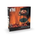 Barbecue au charbon de bois avec roues et grille ronde Ø 48 cm réglable Kivra Caractéristiques