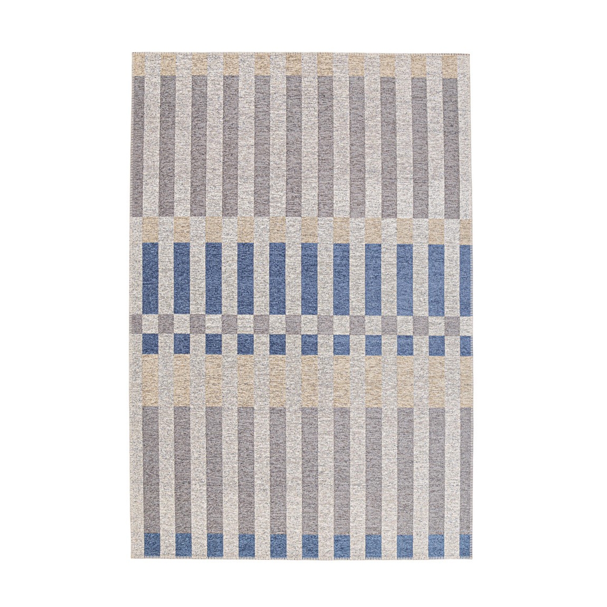 Tapis d'extérieur et d'intérieur bleu beige gris en polyester Bizzotto Hada Promotion Tapis d'extérieur et d'intérieur bleu beige gris en polyester Bizzotto Hada Promotion