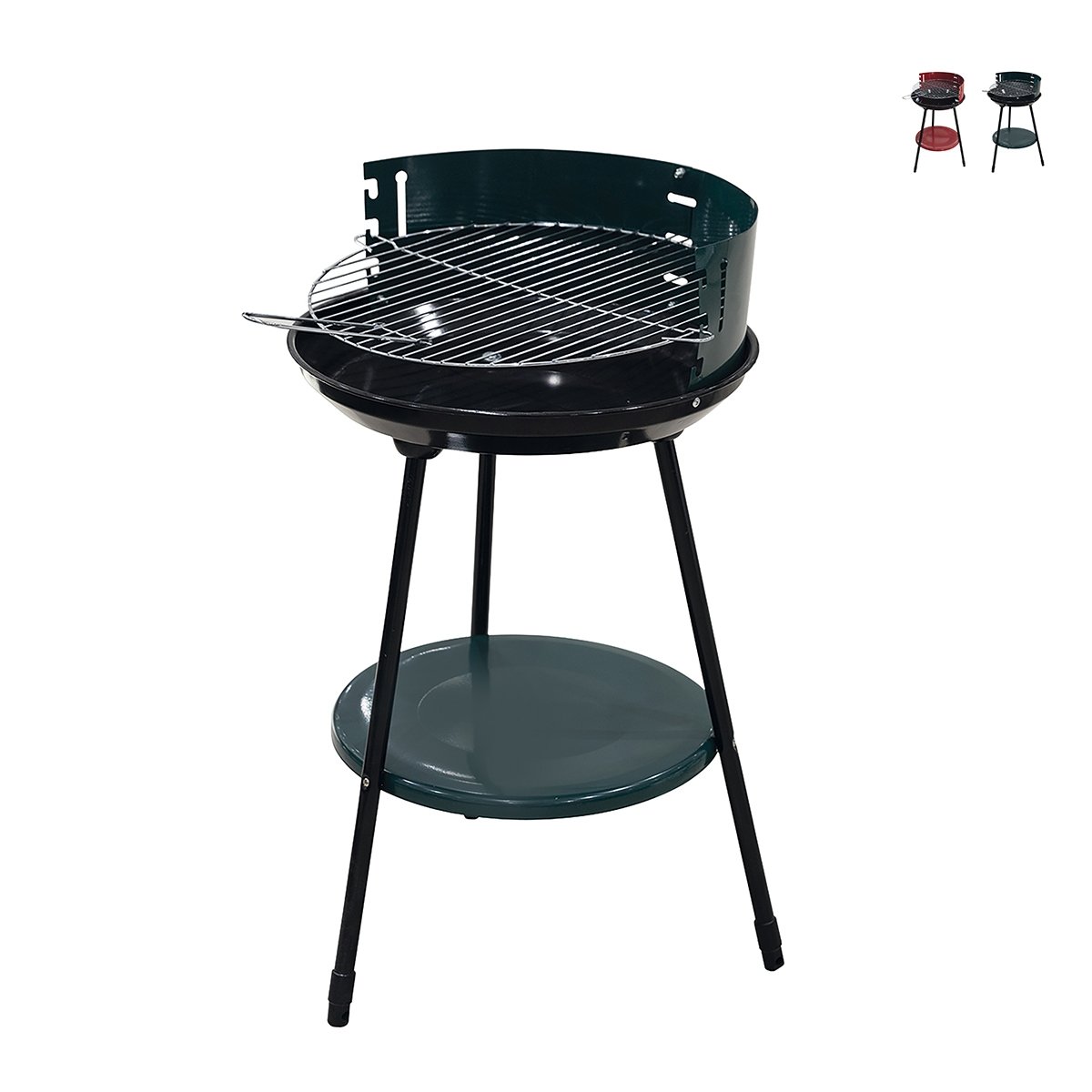 Barbecue à charbon rond avec grille Ø 42 cm réglable en hauteur Zafro Promotion Barbecue à charbon rond avec grille Ø 42 cm réglable en hauteur Zafro Promotion