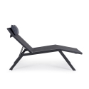 Chaise longue de jardin inclinable avec coussin Bizzotto Krion 