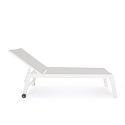 Chaise longue de jardin inclinable avec roues Bizzotto Hilde Remises