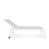 Chaise longue de jardin inclinable avec roues Bizzotto Hilde Remises