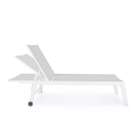 Chaise longue de jardin inclinable avec roues Bizzotto Hilde Dimensions
