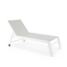 Chaise longue de jardin inclinable avec roues Bizzotto Hilde Prix