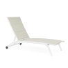 Chaise longue de jardin inclinable avec roues Cleopas Choix
