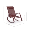 Fauteuil à bascule design moderne pour extérieur Bizzotto Demid New 