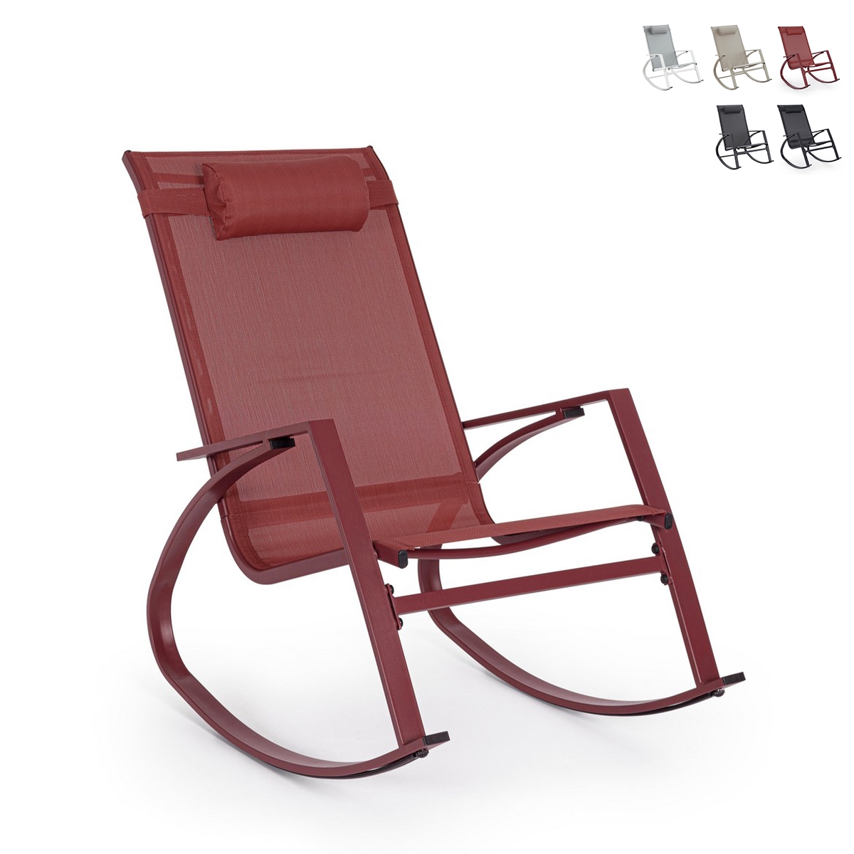 Fauteuil à bascule design moderne pour extérieur Bizzotto Demid New