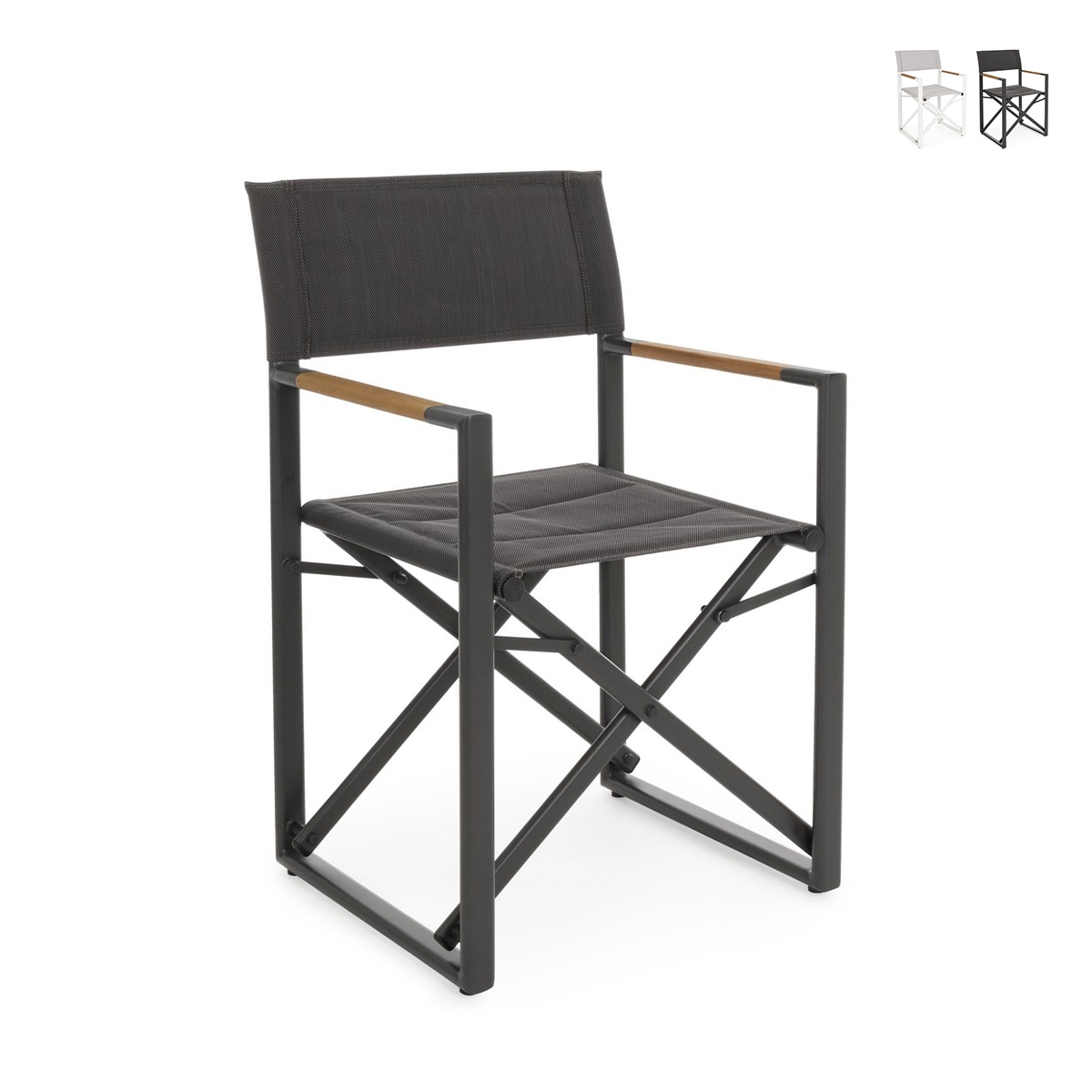 Chaise de réalisateur pliable en aluminium pour jardin Bizzotto Lagun Promotion Chaise de réalisateur pliable en aluminium pour jardin Bizzotto Lagun Promotion
