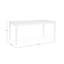 Table d'extérieur moderne 160x90cm en aluminium Bizzotto Nebula Prix