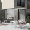 Table d'extérieur moderne 160x90cm en aluminium Bizzotto Nebula Vente