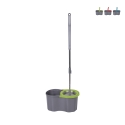 Seau avec mop rotatif et franges rondes 16L Super Mop 