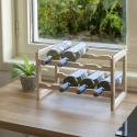 Casier à bouteilles empilable en bois d’épicéa pour 8 bouteilles Celleris Vente