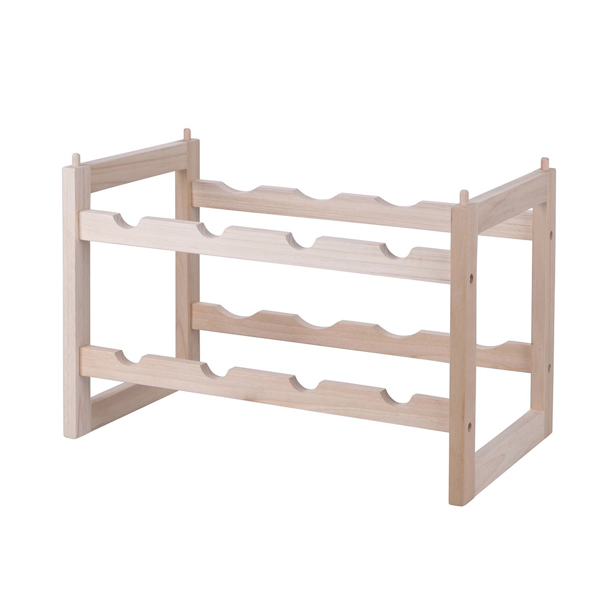 Casier à bouteilles empilable en bois d’épicéa pour 8 bouteilles Celleris Promotion Casier à bouteilles empilable en bois d’épicéa pour 8 bouteilles Celleris Promotion
