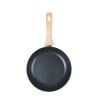 Ensemble de 2 poêles en aluminium antiadhésives noires avec manche en bois Fuji Réductions