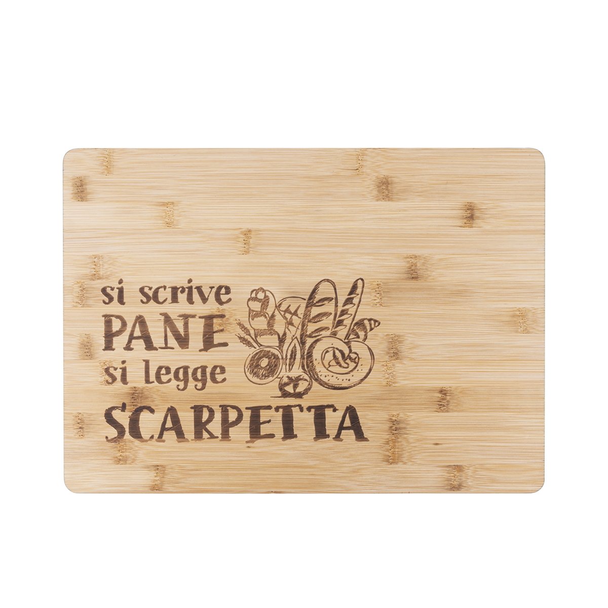 Planche à découper en bois 39x28cm Si scrive pane, si legge scarpetta Promotion Planche à découper en bois 39x28cm Si scrive pane, si legge scarpetta Promotion