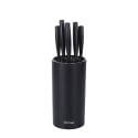 Bloc noir avec 5 couteaux en acier inoxydable effet martelé Piko Offre