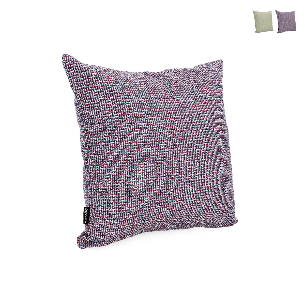Coussin carré 50x50 cm grand pour extérieur déperlant melange Dilana
