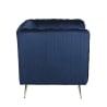 Fauteuil cabriolet en tissu effet velours vintage Ravira Catalogue