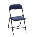 Ensemble de 6 chaises pliantes avec assise rembourrée effet velours Pexis 