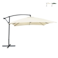 Parasol de jardin 3x3m à bras latéral Kios Promotion