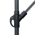Parasol de jardin 3x3m à bras latéral Kios Achat