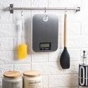 Balance de cuisine numérique 5 kg surface en acier inox Varza Vente
