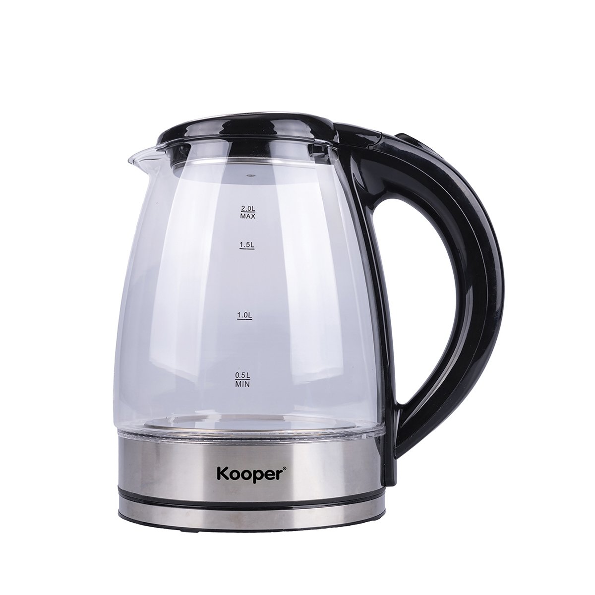 Bouilloire électrique avec carafe en verre, base avec lumière LED 1800W Nashi Promotion Bouilloire électrique avec carafe en verre, base avec lumière LED 1800W Nashi Promotion