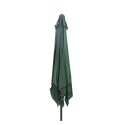 Parasol de jardin à mât central 3x3 en acier Cuba 