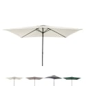 Parasol de jardin 3x2 à mât central avec manivelle Cuba Promotion