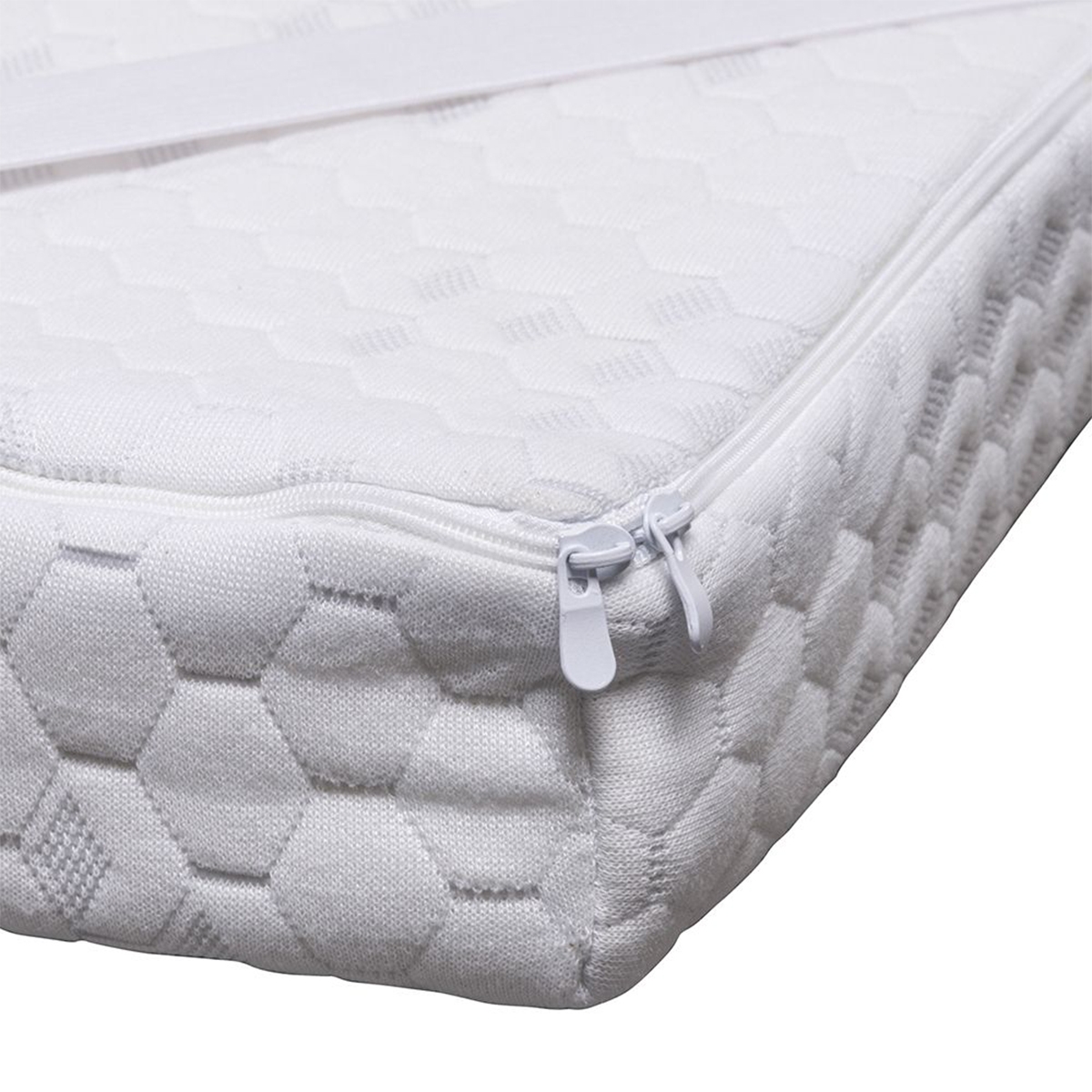 Surmatelas 160x190 en mousse à mémoire de forme blanc Nuvia