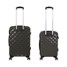 Set de 2 valises à 4 roues pivotantes 360° avec double fermeture éclair à combinaison Diamond Vente