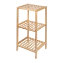 Meuble de salle de bain 3 étagères en bambou et MDF Mivo Catalogue