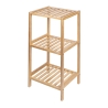 Meuble de salle de bain 3 étagères en bambou et MDF Mivo Catalogue