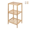 Meuble de salle de bain 3 étagères en bambou et MDF Mivo Promotion