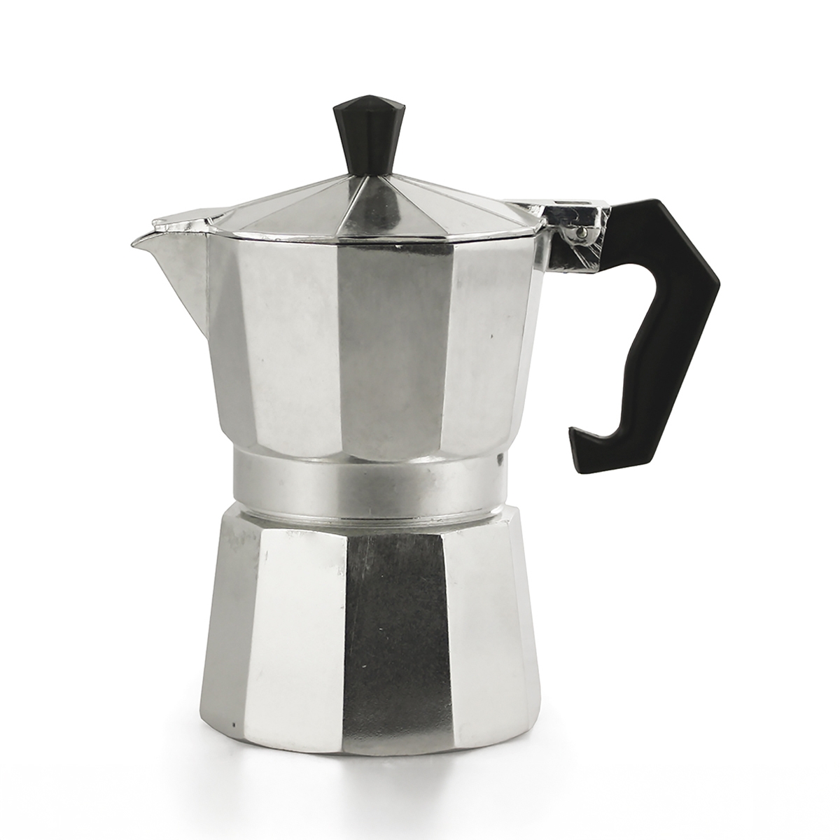 Cafetière moka traditionnelle en aluminium pour 2 tasses Morning Promotion Cafetière moka traditionnelle en aluminium pour 2 tasses Morning Promotion