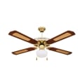 Ventilateur de plafond 4 pales avec lumière et fonction réversible 70W Windy Promotion