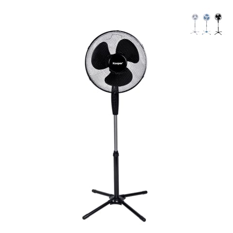 Ventilateur sur pied, base croisée 3 vitesses 45 W 133 cm ArticFresh Promotion