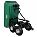 Chariot de jardin pliante bois herbe et liquides 380 Kg Parcheron Offre