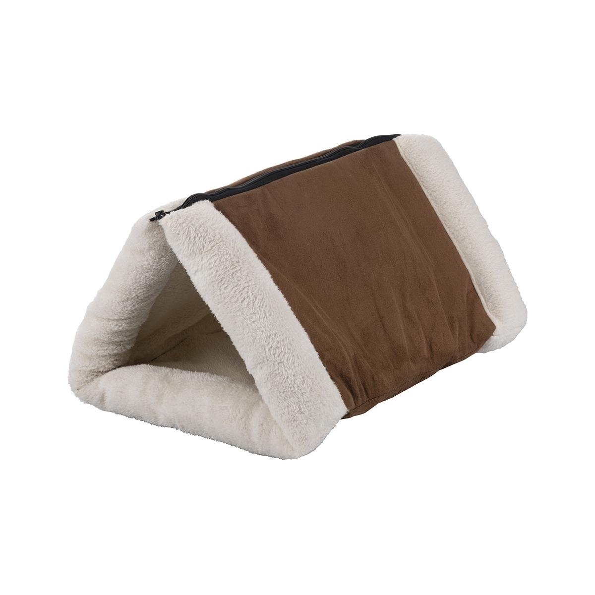 Tapis 2 en 1 tunnel et niche pour chiens et chats Pet