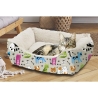 Niche pour chien d'intérieur 55x45 cm rembourrée avec fond antidérapant Kenza Remises