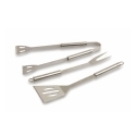 Coffret de 3 ustensiles en acier inoxydable pour barbecue avec mallette Nira Remises