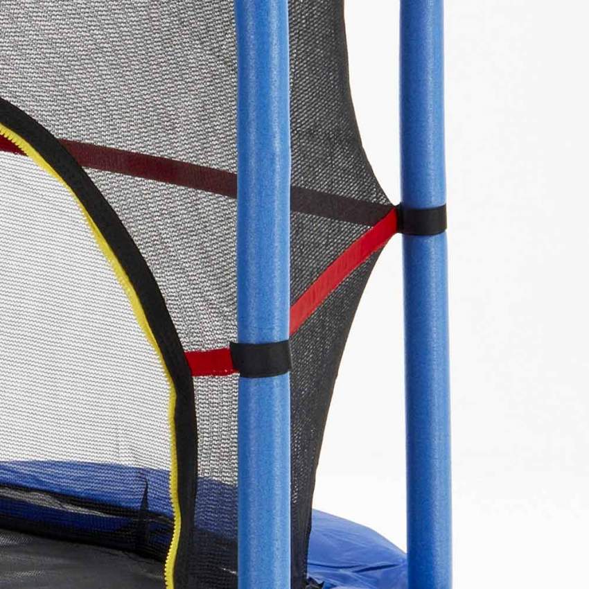 Trampoline d'extérieur pour enfants filet de sécurité jeu jardin élastique  bleu - Trampoline - Achat & prix