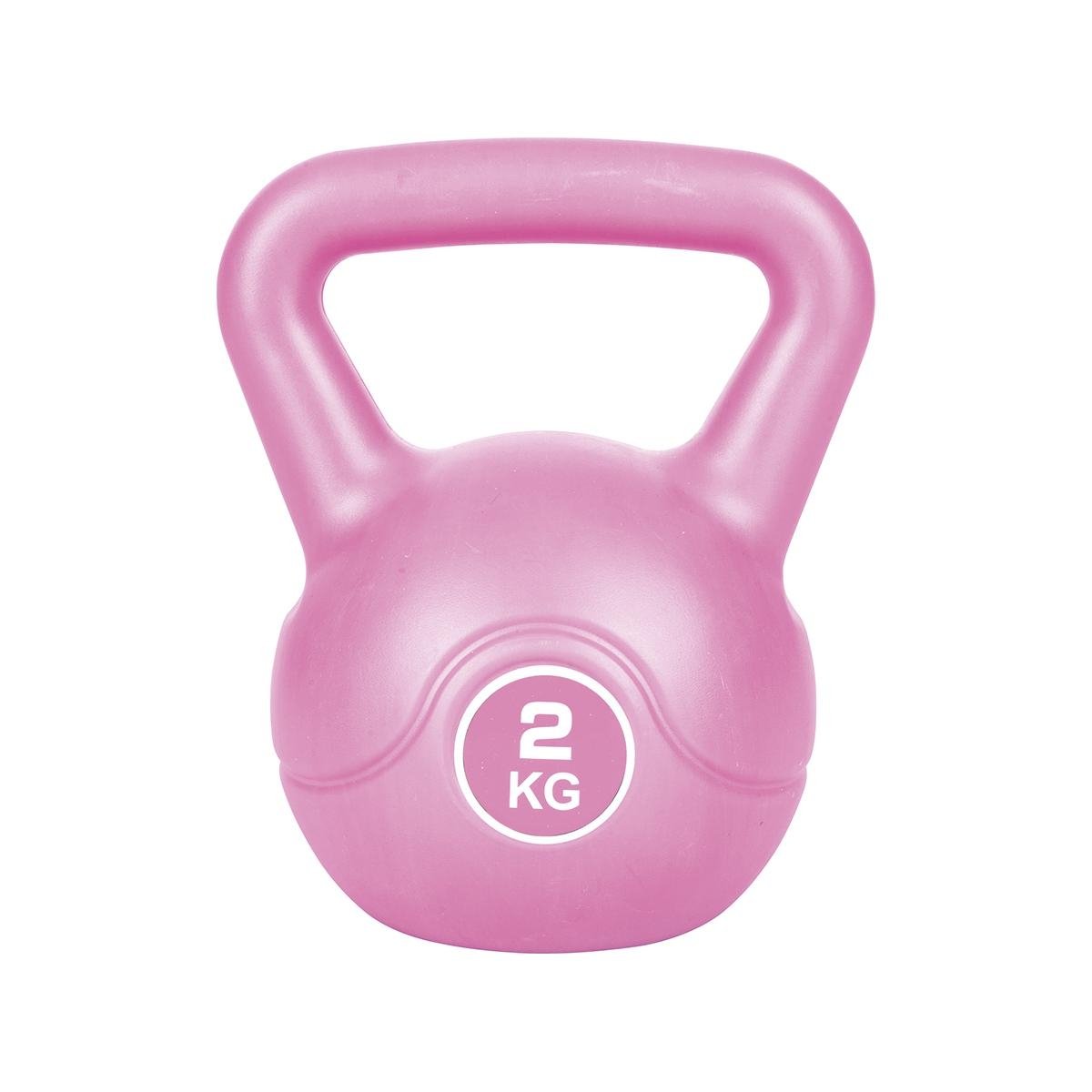 Kettlebell 2Kg avec poignée antidérapante pour exercices fitness Tibor