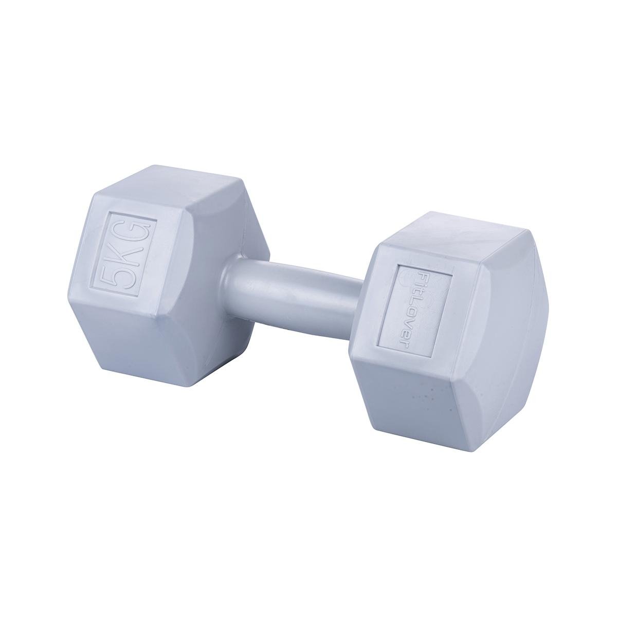 Haltère hexagonal anti-roulis 5 kg pour salle de sport Dynaro Promotion Haltère hexagonal anti-roulis 5 kg pour salle de sport Dynaro Promotion