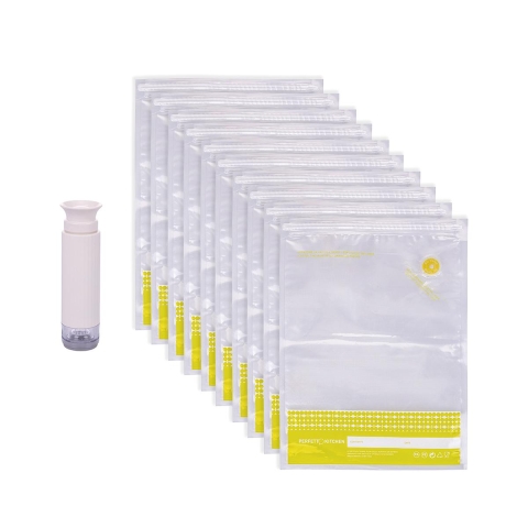 Kit sous vide avec pompe manuelle + 10 sachets réutilisables Nurea Promotion
